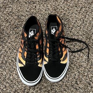 Vans Black and Orange Sneakers